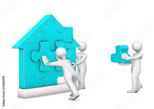 Illustration: Puzzle House Manikin Puzzle House Manikin