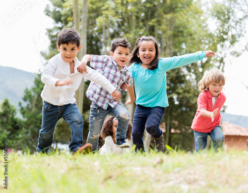 Photo: Happy kids playing Happy kids playing