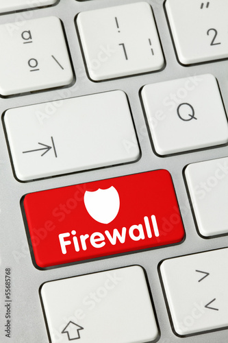 Photo: Firewall keyboard key Firewall keyboard key