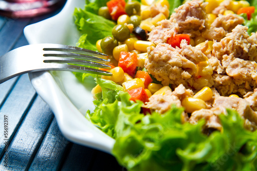 Photo: tuna salad with mais tuna salad with mais