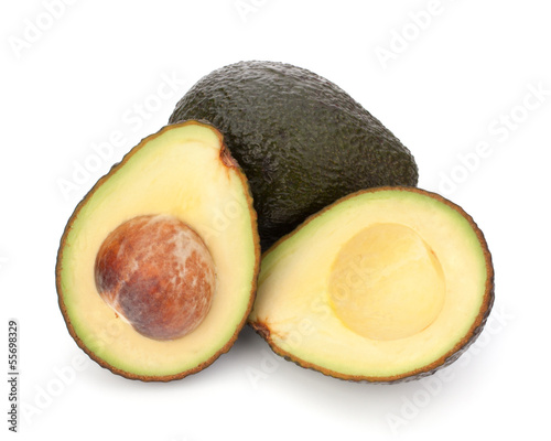 Photo: Avocado vegetable isolated on white background Avocado vegetable isolated on white background