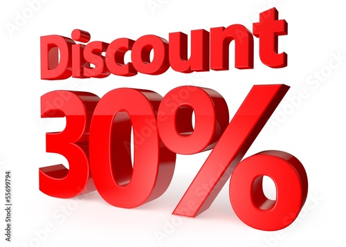 Illustration: 30 percent discount 30 percent discount