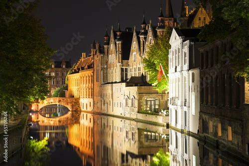 Photo: Canal Houses Bruges Canal Houses Bruges