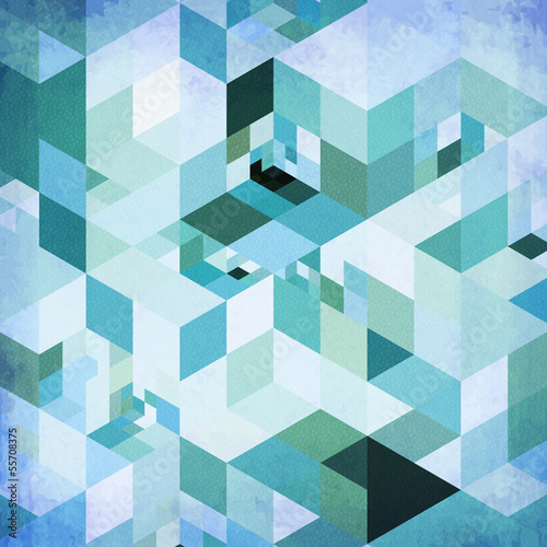 Vector: Abstract geometry blue vector grunge background Abstract geometry blue vector grunge background