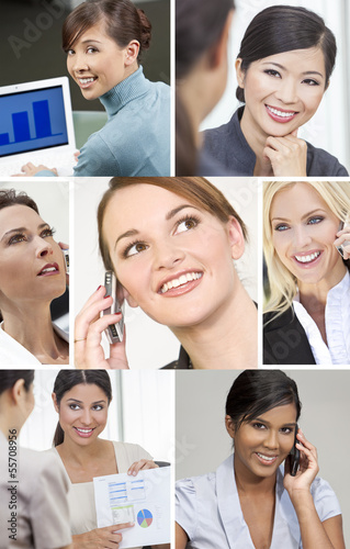 Photo: Montage of Successful Business Women Montage of Successful Business Women