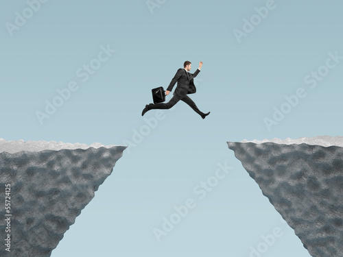 Photo: businessman jumping businessman jumping