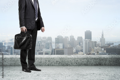 Photo: businessman with briefcase businessman with briefcase