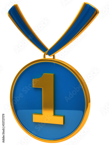 Illustration: Blue medal award Blue medal award