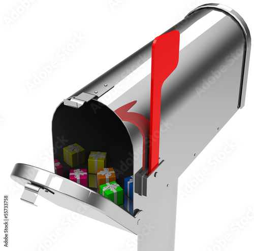 Illustration: Geschenke im Briefkasten Geschenke im Briefkasten