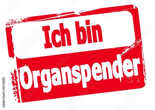 Vector: Ich bin Organspender Ich bin Organspender