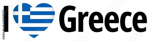 Vector: I Love Greece I Love Greece