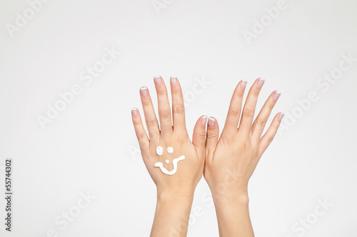 Photo: Gesicht auf der Hand Gesicht auf der Hand