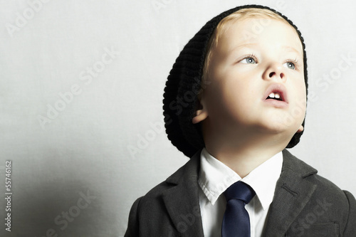 Photo: fashionable little boy in tie.style kid. fashion children fashionable little boy in tie.style kid. fashion children