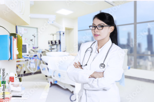 Photo: Attractive doctor at hospital Attractive doctor at hospital