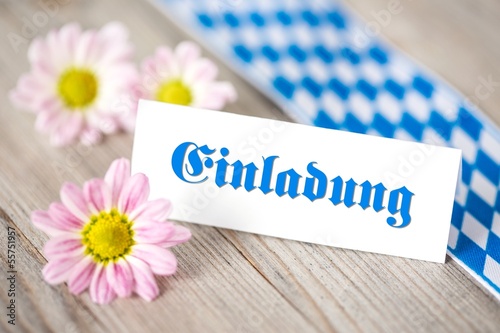 Photo: Einladungskarte zum Oktoberfest Einladungskarte zum Oktoberfest