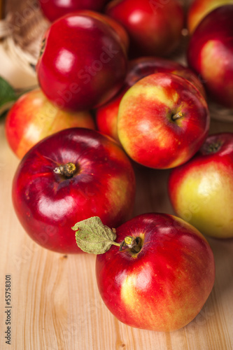 Photo: Ripe red apples Ripe red apples