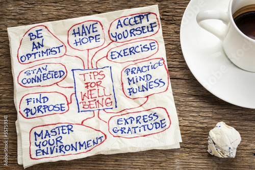 Photo: tips for well-being tips for well-being