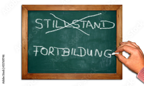 Illustration: Kreidetafel II - Stillstand - Fortbildung Kreidetafel II - Stillstand - Fortbildung