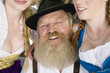Photo: Deutschland, Bayern, Oberbayern, älterer Mann und zwei Frauen, Portrait, Nahaufnahme Deutschland, Bayern, Oberbayern, älterer Mann und zwei Frauen, Portrait, Nahaufnahme