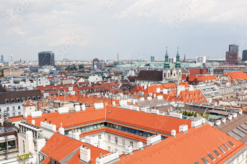 Photo: View of Vienna from St. Stephane's cathedral. Austria View of Vienna from St. Stephane's cathedral. Austria