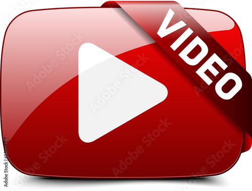 Vector: Video button Video button