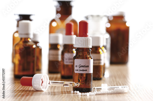 Photo: Homöopathische Mittel, Nahaufnahme Homöopathische Mittel, Nahaufnahme