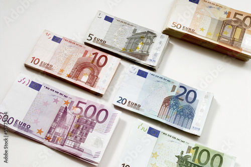 Photo: Euro-Banknoten Euro-Banknoten