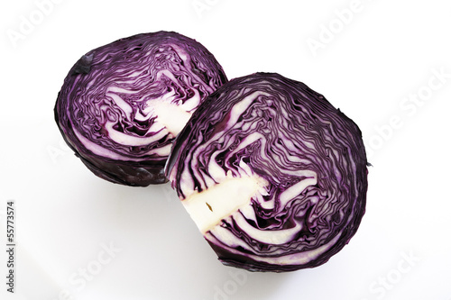 Photo: Zwei Hälften von Rotkohl Zwei Hälften von Rotkohl