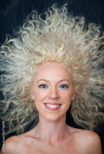 Photo: pretty wild hair woman pretty wild hair woman