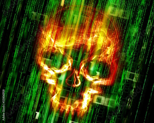 Illustration: hacker hacker