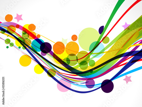 Vector: abstract colorful wave background abstract colorful wave background
