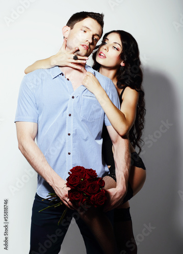 Photo: Affection. Bonding. Seductive Couple - Man and Woman Embracing Affection. Bonding. Seductive Couple - Man and Woman Embracing