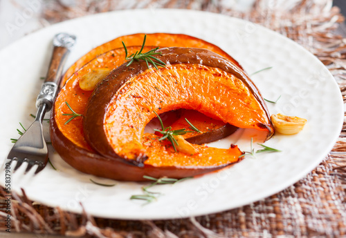 Photo: roasted pumpkin roasted pumpkin