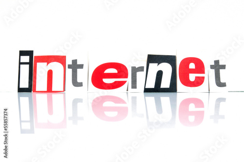 Photo: Internet Schriftzug Internet Schriftzug