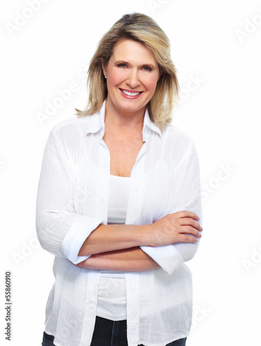 Photo: Beautiful senior woman portrait. Beautiful senior woman portrait.
