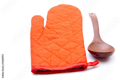 Photo: Handschuh mit Holzlöffel Handschuh mit Holzlöffel