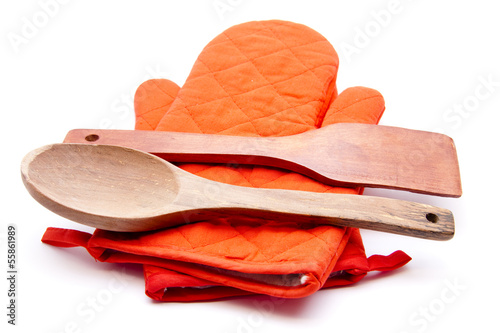 Photo: Holzlöffel mit Schaber Holzlöffel mit Schaber