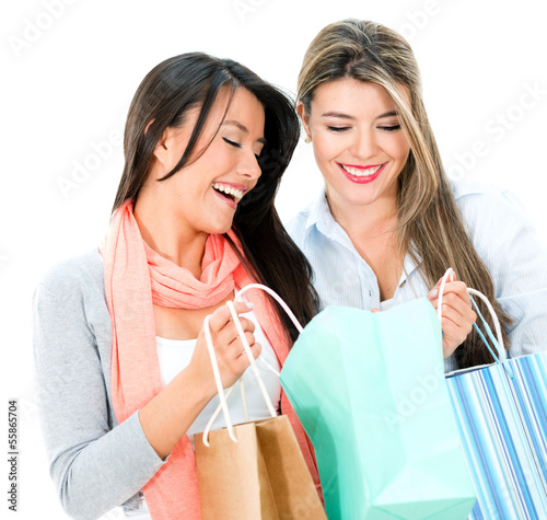 Photo: Happy shopping women Happy shopping women