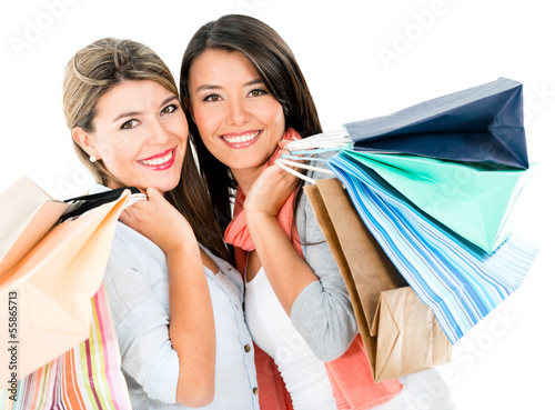 Photo: Happy shopping girls Happy shopping girls