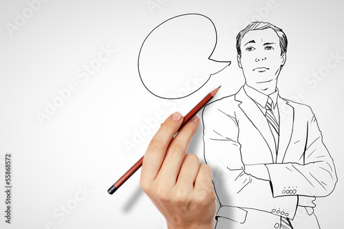 Photo: Questions and challenges in business drawing Questions and challenges in business drawing