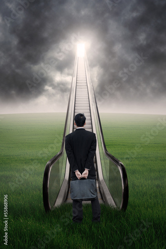 Photo: Businessman career path Businessman career path