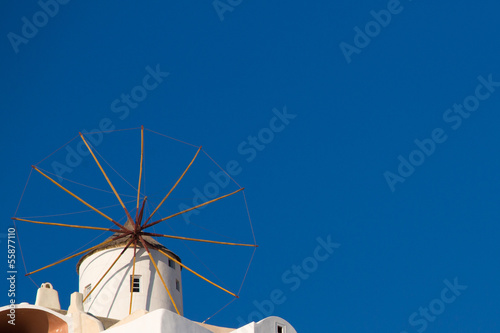 Photo: Traditional windmill in Oia, Santorini Traditional windmill in Oia, Santorini