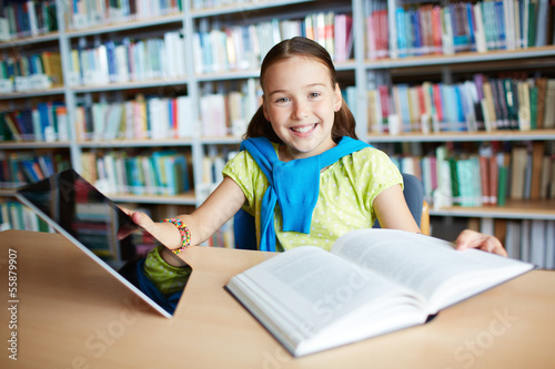 Photo: Modern schoolgirl Modern schoolgirl