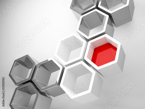 Photo: Abstract technology background with honeycomb Abstract technology background with honeycomb