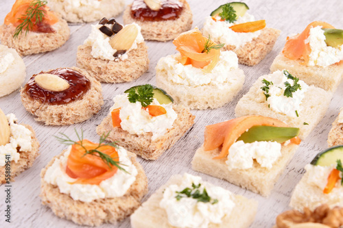 Photo: assortment of appetizer assortment of appetizer