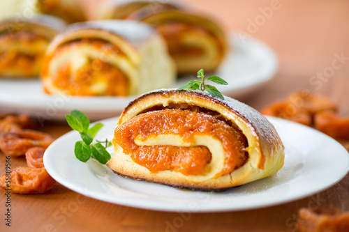 Photo: sweet rolls with apricots sweet rolls with apricots