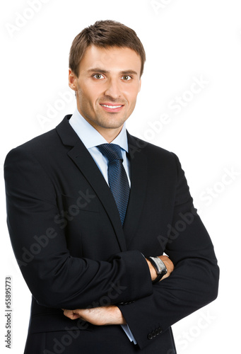 Photo: Businessman, isolated on white Businessman, isolated on white