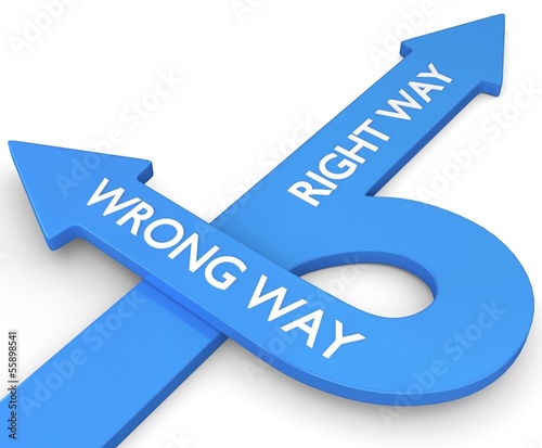 Illustration: wrong way wrong way