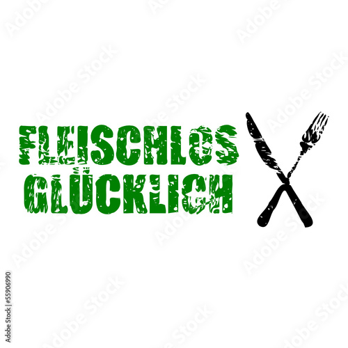 Vector: stempel eckig fleischlos gluecklich I stempel eckig fleischlos gluecklich I