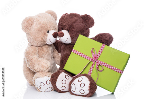 Photo: Teddybären als Liebespaar feiern Geburtstag Teddybären als Liebespaar feiern Geburtstag